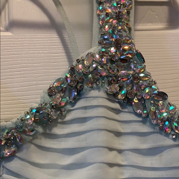 Mint green homecoming dress - Picture 5 of 7